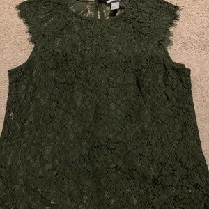 Green H&M Lace Shirt